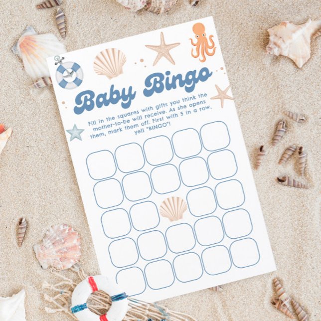 Baby on Board Baby Shower Baby Bingo Game (Creator Uploaded)