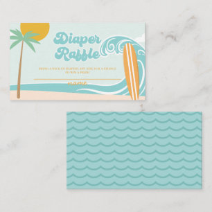 Baby on Board baby shower Diaper Raffle  Enclosure Card