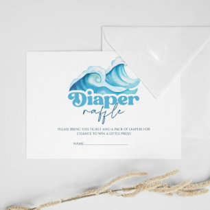 Baby on Board Baby Shower Diaper Raffle Enclosure Card