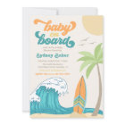 Baby on Board Baby Shower Invitation | Surf Baby