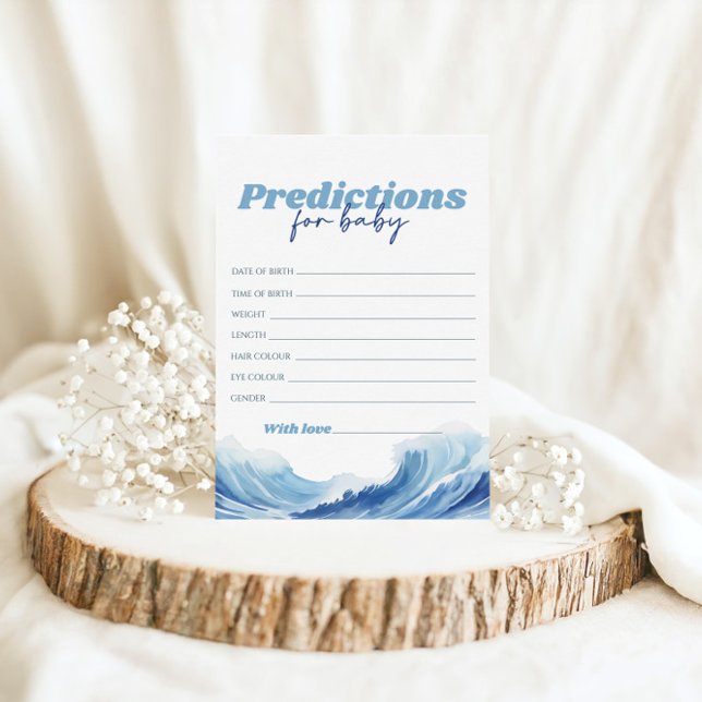 Baby On Board Baby Shower Predictions For Baby Invitation (Creator Uploaded)