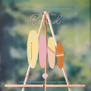 Baby on board baby shower welcome acrylic sign