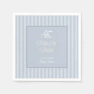 Baby on board beach baby shower napkin
