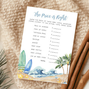 Baby on Board Beach Baby The Price is Right Game