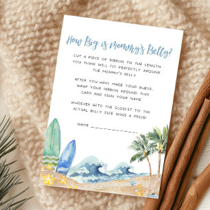 Baby on Board Beach How Big is Mommy's Belly Game