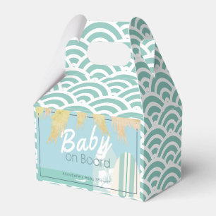 Baby on Board Beach Surf Boy Baby Shower Favour Box