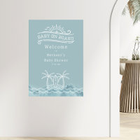 Baby On Board Blue Surf Baby Shower Welcome