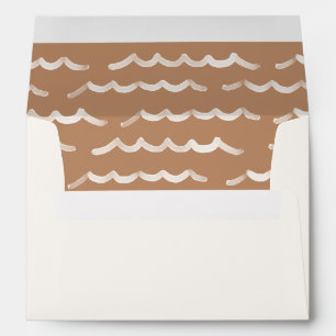 Baby on Board Boho Waves Baby Shower Envelope
