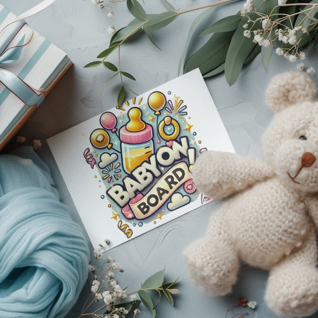 Baby on Board Celebration Postcard (Creator Uploaded)