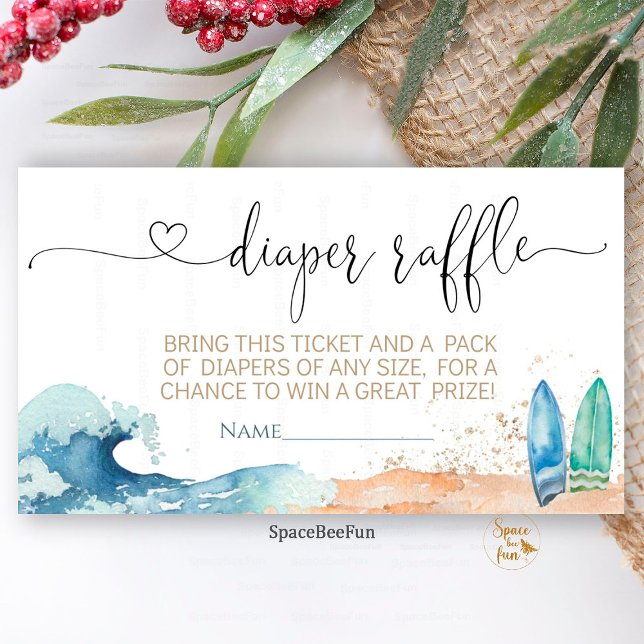 Baby on Board Diaper raffle Request Enclosure Card (Baby on Board,diaper raffle,baby shower card,Request Enclosure Card,Baby Shower Boy,Under the Sea bo)