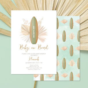 Baby on board gender neutral Baby Shower Invitation