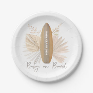 Baby on Board Gender Neutral Paper Plate