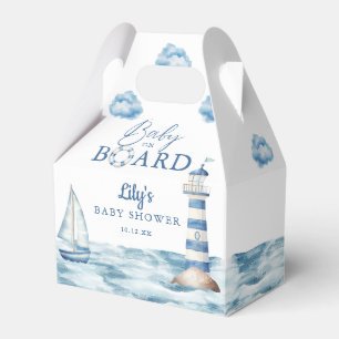 Baby On Board Nautical Baby Shower Favour Box