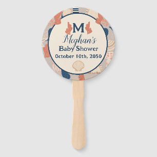 Baby on Board Nautical Baby Shower Hand Fan