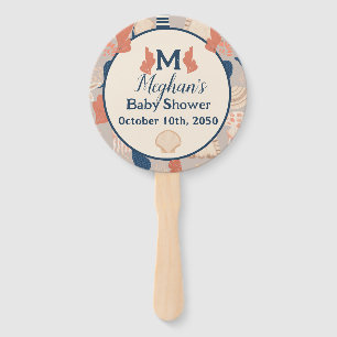 Baby on Board Nautical Baby Shower Hand Fan