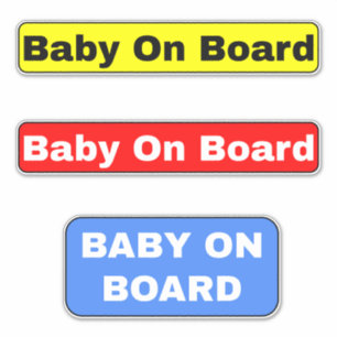 Baby on Board Signs - Car