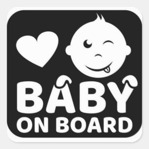 Baby on board sticker