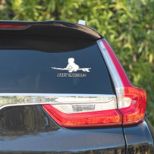 Baby on Board Surfboard Car Decal