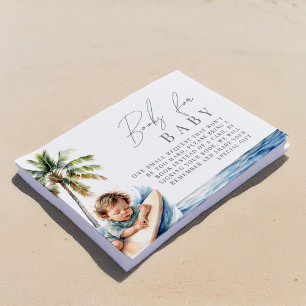 Baby on Board, surfing Books for Baby Enclosure Card