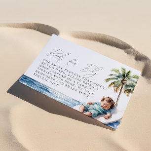 Baby on Board, surfing Books for Baby Enclosure Card