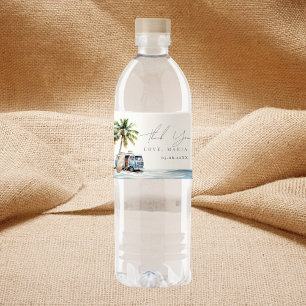 Baby on Board, surfing Books for Baby Water Bottle Label