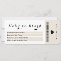 Baby On Board Travel Boarding Pass Pregnancy