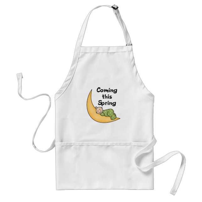 Baby on Moon Spring Standard Apron (Front)