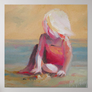 baby on the beach poster