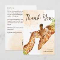 Baby on the way baby giraffe and mum baby shower