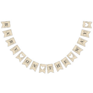 Baby on the Way World Travel Map Shower Sprinkle Bunting