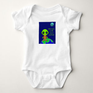 Baby one-piece with alien and moon by Jo Images Bodysuit