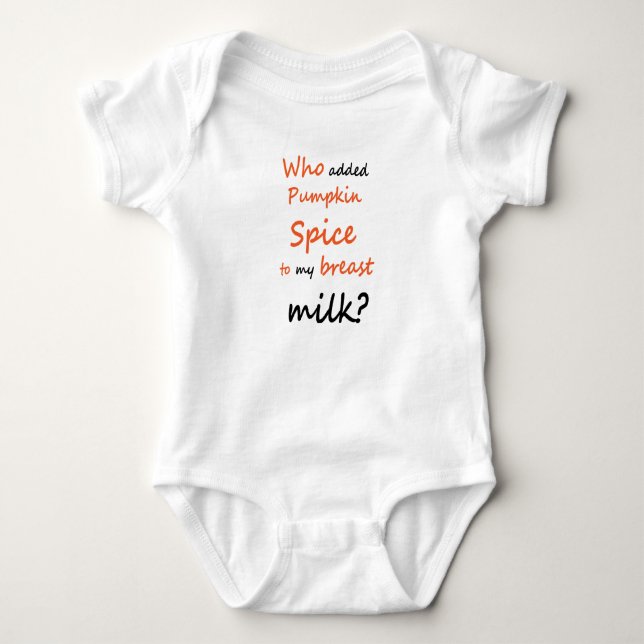 Baby Onesis  Pumpkin Spice Bodysuit (Front)
