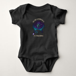 Baby Onsie - Cabin in the woods design on DARK Bodysuit