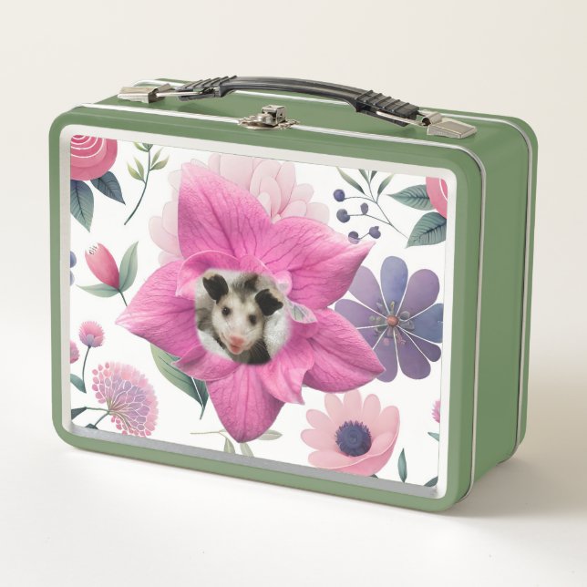  Baby Opossum  Metal Lunch Box (Front)