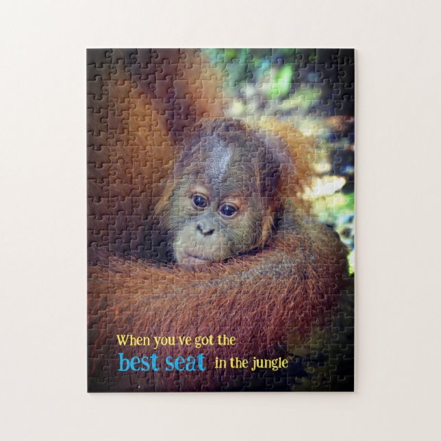 Baby Orangutan Jigsaw Puzzle (Vertical)