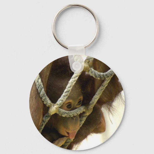 Baby Orangutan Keychain (Front)