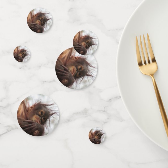 Baby Orangutan Table Confetti (Group)