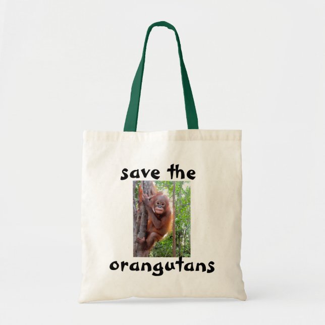 Baby Orangutan Uttuh Photo Tote Bag (Front)