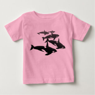 Baby Orca T-Shirt Personalised Orca Whale Shirt