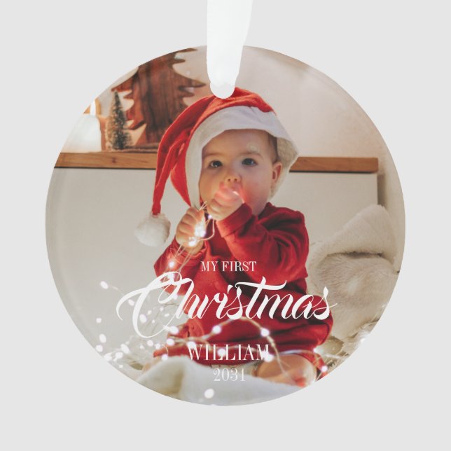Baby Ornament - My First Christmas (Front)