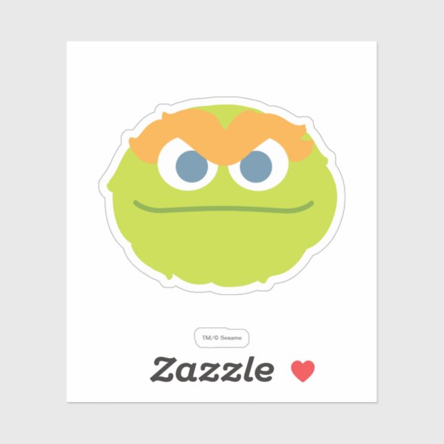 Baby Oscar the Grouch Big Face (Sheet)