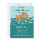 Baby Otter Baby Shower Invitation