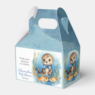 Baby Otter Boy Baby Shower Favour Box