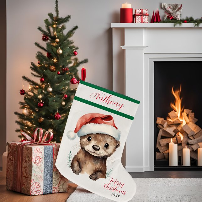 Baby Otter Large Christmas Stocking (Creator Uploaded)