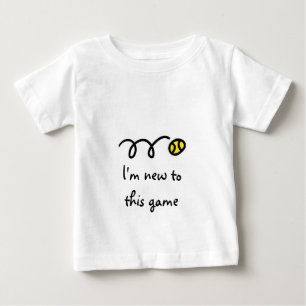 Baby outfit with cute saying - Tennis humour T-Shirt