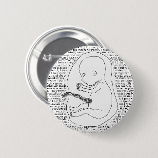 Baby Outline with Psalm 139:13-16 6 Cm Round Badge