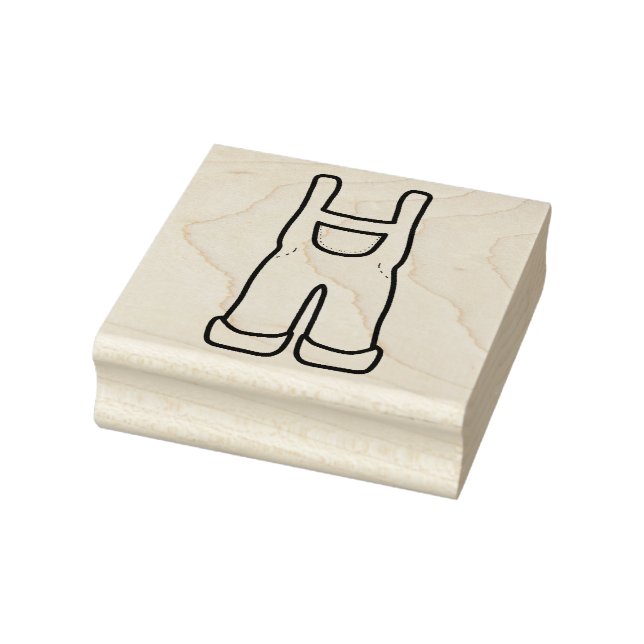 Baby Overalls  Rubber Stamp (Stamp)