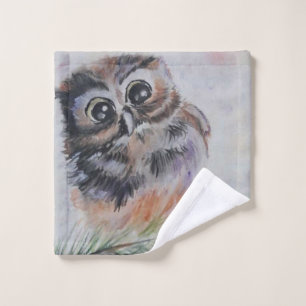 Baby Owl Bath Towels