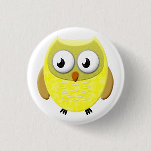 Baby Owl Cartoon 3 Cm Round Badge