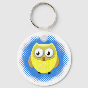 Baby Owl Cartoon Key Ring